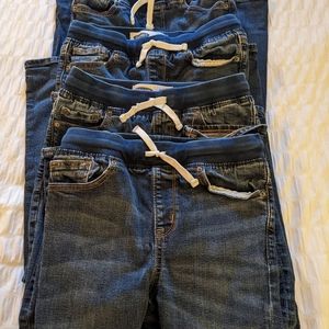 Four Pairs of Old Navy Karate Jeans